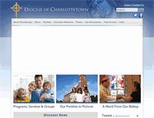 Tablet Screenshot of dioceseofcharlottetown.com